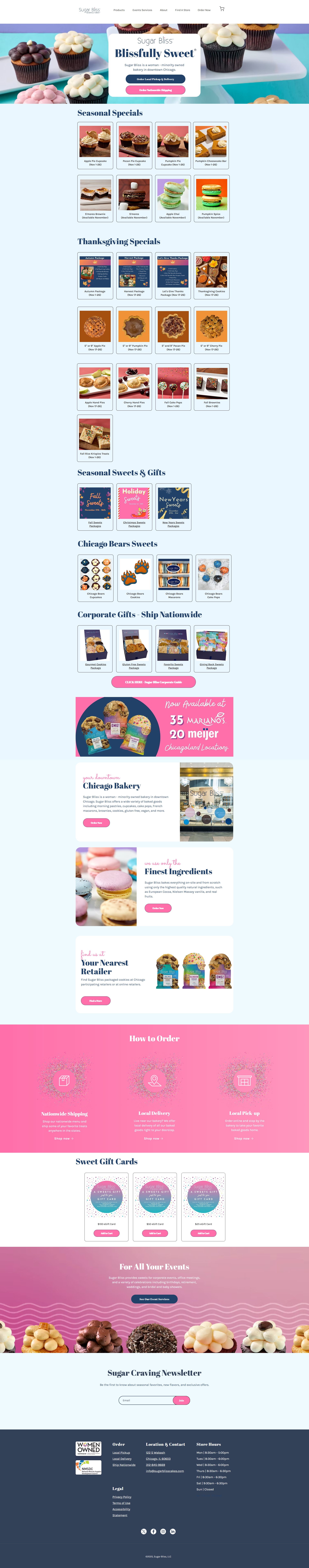 Sugar Bliss - Bakery & Gifting E-Commerce