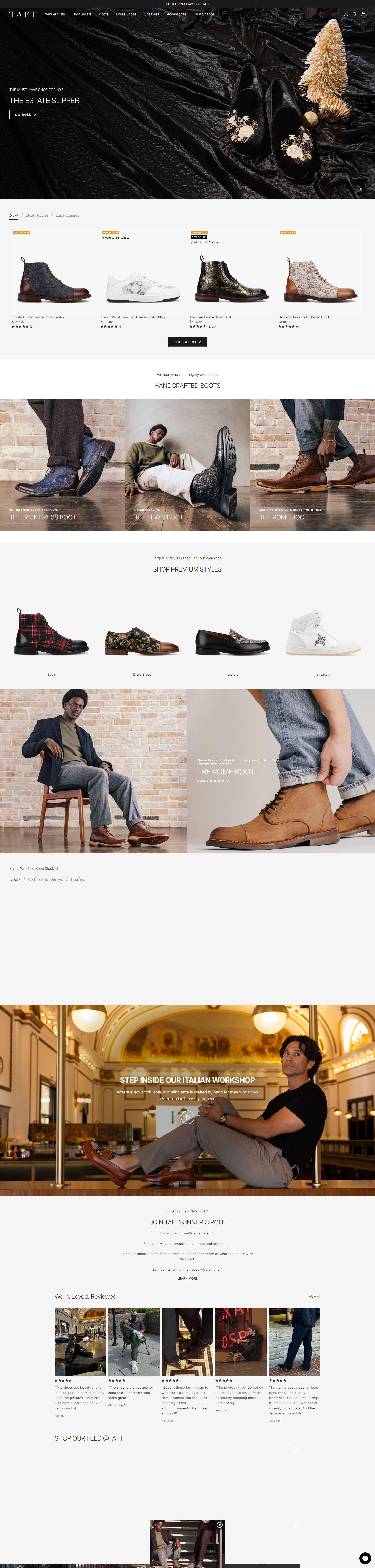 TAFT - Luxury Footwear E-Commerce